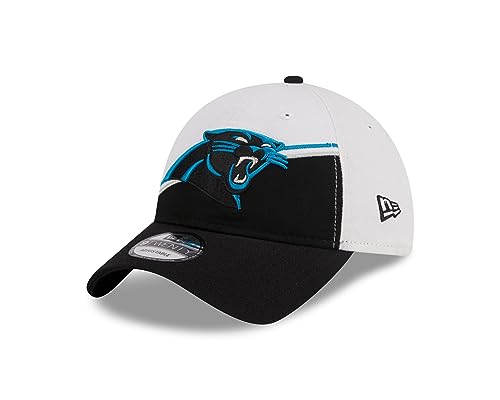 New Era Carolina Panthers NFL 2023 Sideline White Black 9Twenty Unstructured Strapback Cap - One-Size