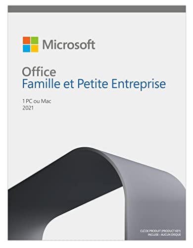 Office Famille et Petite Entreprise 2021 | Achat définitif​ | 1 PC ou MAC | Téléchargement