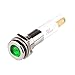 H08F-03G, High Intensity LED Indicator, 8mm Panel Hole, Flat Head Type, Green, 3V DC