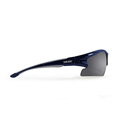 Epoch Eyewear Brodie Golf Sport Sunglasses 2 Pair Blue/Gray w/Smoke & Black w/Smoke Lens4