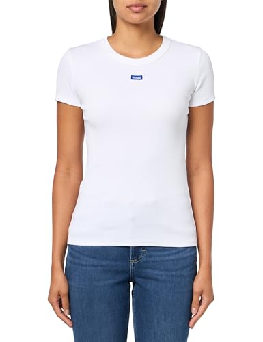HUGO Box Logo Easy Tee t-shirt pour homme en coton premium noir