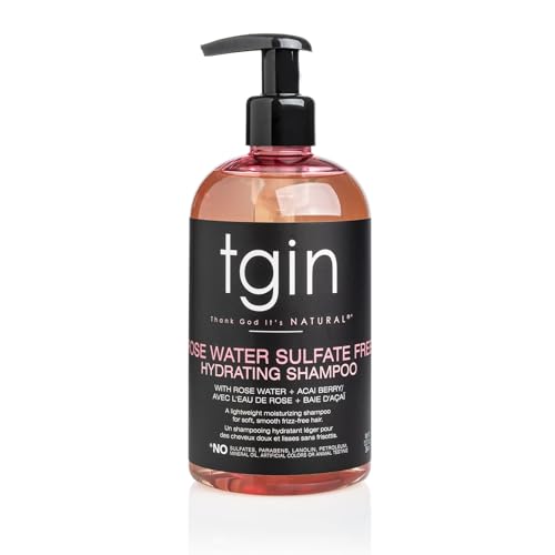 tgin Rose Water Sulfate-Free Hydrating Shampoo –...