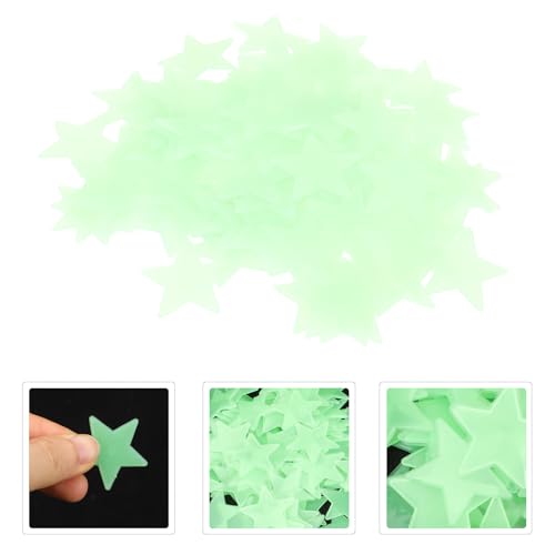 Pegatinas decorativas en forma de estrella 3D que brillan en la oscuridad miniatura 7