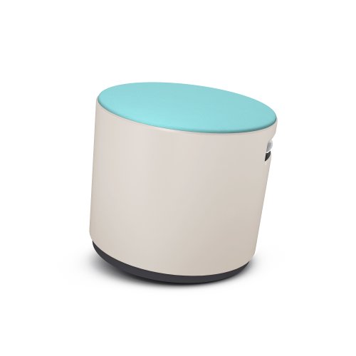 Image of Turnstone by Steelcase Maya Blue Fabric Chair, Grey