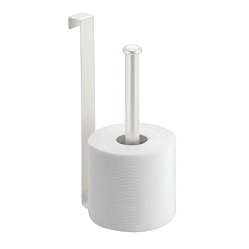 mDesign Metal Wire Over The Tank Toilet Tissue Paper Roll Holder Dispenser