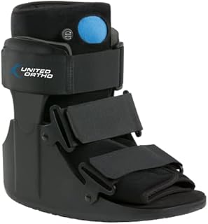 United Ortho Short Air Cam Walker Fracture Boot, Small, Black