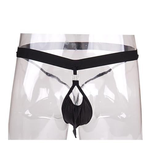 Evankin Mens Sexy Ice Silk Jockstrap Hollow Out Funny Buckle Underwear Low Rise Bulge Pouch3