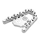 NICECNC Brake Lever Pedal Extender Aluminum Compatible with BMW R1250GS 2019-2023,Foot Pegs Enlarge Extension,Silver