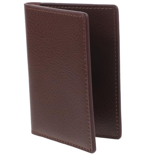 Men' Business Card Holder Minimalist Genuine Business Card Wallet Color Portable Business Card Organizer with Multiple Pockets 1pc Card Case