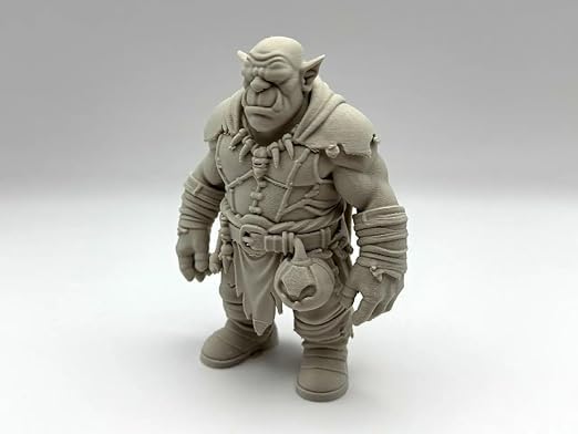 3D CRAFT Orc Warrior Miniature β Hand-Painted Fantasy Figure for DND, Tabletop Wargames & RPG Collectors 1