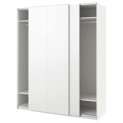 Ikea Armario PAX/HASVIK, 200x66x236 cm, blanco/blanco