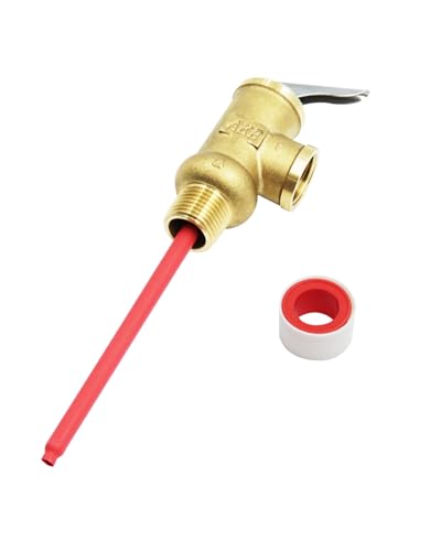 Image of 91604 RV Water Heater Temperature & Pressure Relief Valve, 1 /2 inch NPT Threads, 150PSI 210F Temperature and Pressure Relief Valve with Epoxy-Coated Probe