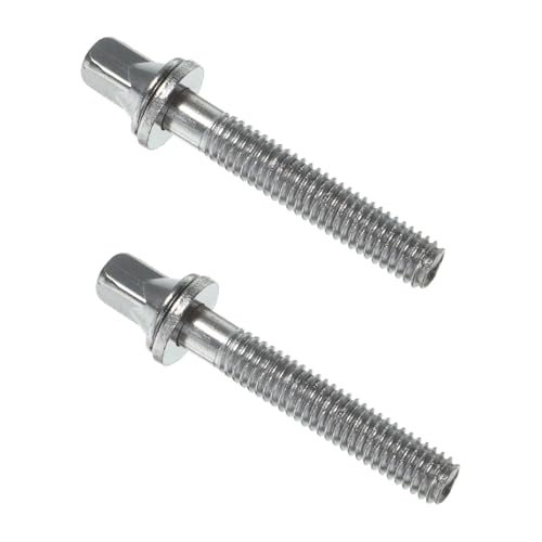Accesorios esenciales para batería: 2 tornillos de tensión para aros de tambor, acero inoxidable, 44,5 mm miniatura 1