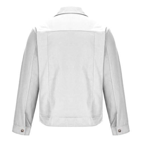 Mens Cozy Jacket Lightweight Casual Lapel Collar Button Button Coats with Pockets Outdoor Hiking Outerwear4