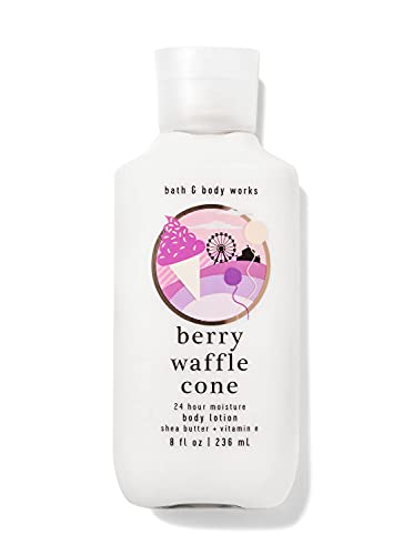Bath and Body Works Lotion 8 Ounce Shea and Vitamin E (Berry Waffle Cone)