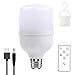 Produktbild Akku Batterie Glühbirne mit Fernbedienung, USB Rechargeable LED Glühbirne, Batteriebetriebene, Multifunktion Notlicht, LED E27 Dimmbar Leuchtmittel, 5W LED 500 Lumen, 3600mAh, Glühbirne Ohne Strom