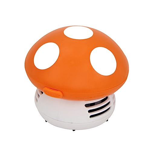 KICHOUSE Mushroom Tabletop Vacuum Mini Cordless Vacuum Portable Efficient for Dust Crumbs Ashes