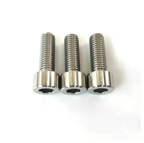 1個 M10 合金製 六角穴付きカップヘッド 光沢ネジ 車 バイク 電気改造ネジ 20mm-85mm(M10x50mm)