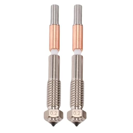 Fabater Boquilla de Rápido de Precisión para Qidi Plus 4 - Boquilla Bimetálica que Admite Diferentes Filamentos - para el Propietario de la Impresora 3D de Bricolaje (0,2 mm) | Ya disponible en tu tienda friki favorita! En mundofriki.es!