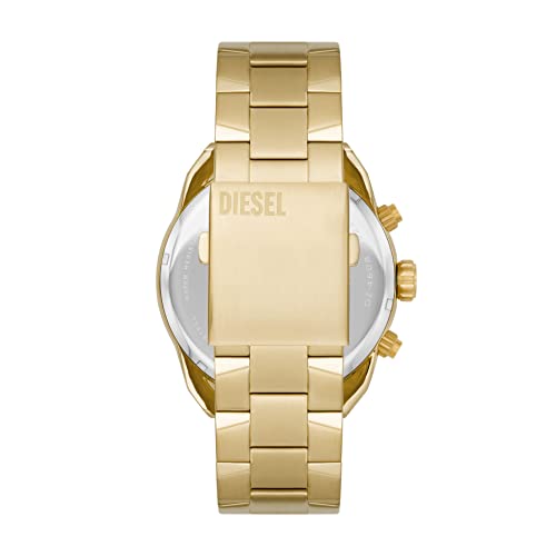 Diesel Spiked Analog Gold Dial Men's Watch-DZ4608