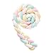 SETLITIL Geflochtene Krippe Stoßstange bettschlange Mehrfarbenkissen Schlafstoßstange Simple Crib Bumper Babybett Stoßstange Antikollisionskissen Dekokissen Multi-Color b,3m