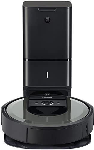 iRobot Roomba i8+ (8550) Self-Emptying Robot Vacuum, Automatic Dirt Disposal, Empties Itself for up to 60 Days, Wi-Fi, Compatible with Alexa, Medium Silver, Smart Mapping, with MTC Microfiber Cloth