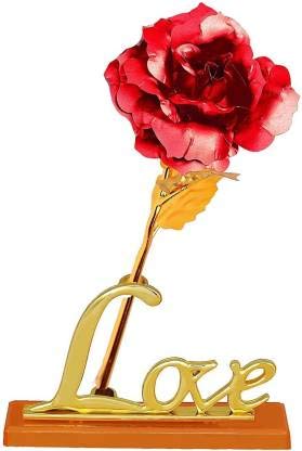 atorakushon® Valentine's Day Gift Red Rose 10 Inch with Stand Best Gift for Loved One Couple Gifts Someone Special for Unisex-image-24