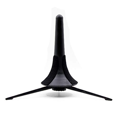 Alnicov Support de trompette, trépied portable pliable en métal pour instrument en laiton, noir