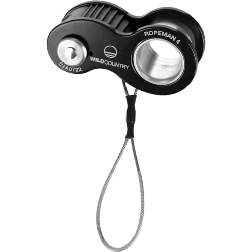 Wild Country Ropeman 4 Ascender - Lightweight Rope Clamp for Climbing, Hunting, Tree Climbing, & Rigging - Black - One Size