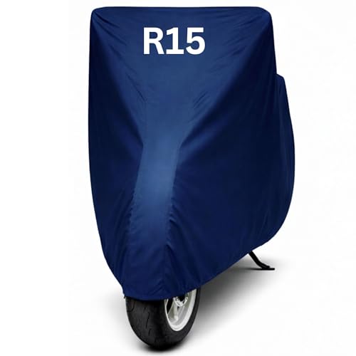 Image of Premium Bike Cover for R15, R15 V3, R15 V4, R15 M, R15 All Model fit 100% Waterproof, Dustproof Scratchproof - Ultra-Shield & All Weaather Protection for Extended Bike All Bike Body Cover