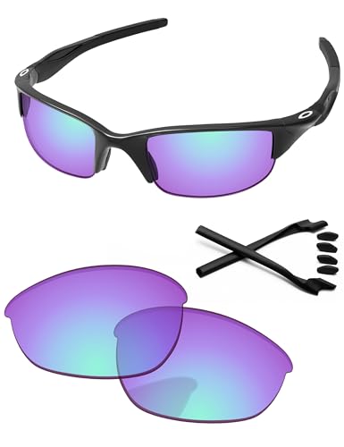 Image of Replacement Lenses & Rubber Kits for Oakley Half Jacket 2.0 OO9144 62mm - Precision Fit, UV Block, Impact Resistant