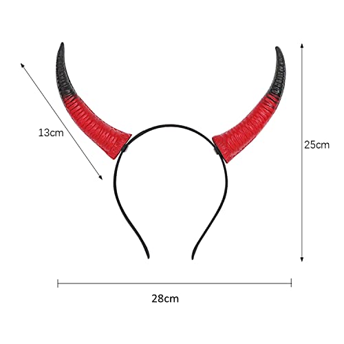 Devil Horn Headband - Maleficent Headpiece for Women's Halloween Costume & Cosplay - Fancy Dress Hair Band & Hoop Headwear for Adults - Image 4