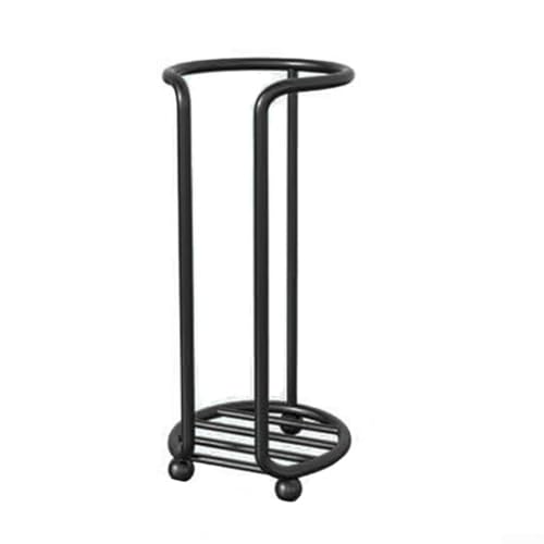 Marchfunny Portabicchieri in metallo per un facile accesso all'acqua e alle tazze usa e getta, perfetto per qualsiasi cucina (oro (nero e singolo)