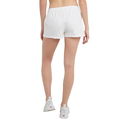 Champion, Soft, Comfortable Practice Shorts For Women, 3.5", White, Large #TOP1