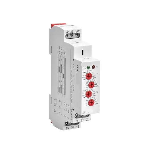 Relais à double temporisation GRT8-2T AC230V pour tableau électrique