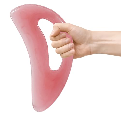 RAAFI Large Body Gua Sha Tool for Cellulite Removal, Lymphatic Drainage and Muscle Relaxation - Easy Grip Gua Sha Body Massager Tool for Legs, Neck & Whole Body. Resin