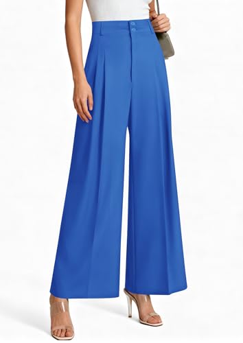 Image of PRETTYGARDEN Women's High Waisted Wide Leg Dress Pants
