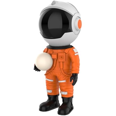 Rossetta Astronaut Galaxy Projector, Star Projector Night Light with Remote Control & Timer, Aurora Projector Light Projector for Bedroom, Kids Room, Room Decor, Party, Gifts Tangerine Cover