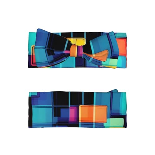 Square geometry diagram Picture Baby Bow Headband Stretchy and Soft for Newborns, Infants, Toddlers, and Kids Girls2