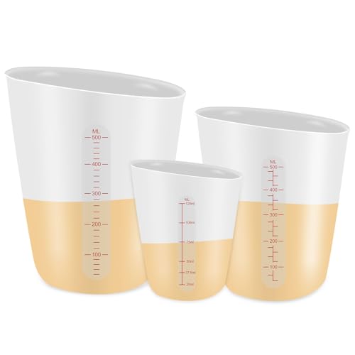 Set 3 vasos medidores flexibles de silicona 500 ml miniatura 1