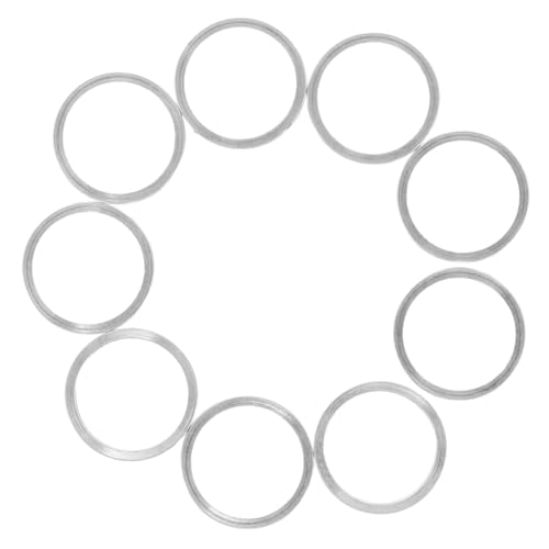 Abaodam 10pcs Bicycle Screw Washers Aluminum for Road Bike Headset Spacer Stem Spacers for Mountain Bike Chain Washers Stem Parts