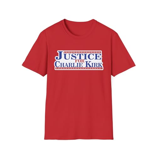Justice for Charlie Kirk Softstyle T-Shirt - Memorial Tribute Tee in Loving Memory 2025 TPUSA Tee