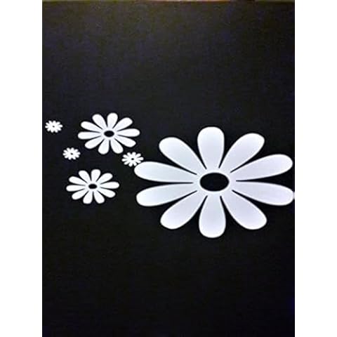 Chase Grace Studio Daisy Flower Hippie Free Spirit Vinyl Decal Sticker|White|Cars Trucks Vans SUV Laptops Wall Art|7.5" X 4"|CGS786 Cover