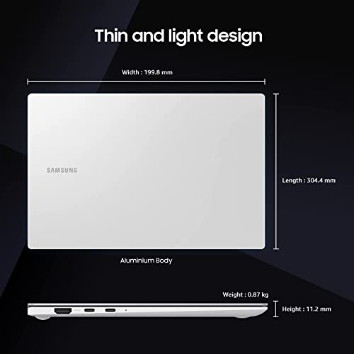 Image of (Refurbished) Samsung Galaxy Book2 Pro Intel 12th Gen i7 EvoTM 33.78cm (13.3 inch) AMOLED Thin & Light Laptop (16 GB /512 GB SSD /Windows 11 /MS Office /Backlit KB /Fingerprint Sensor /Silver /0.87Kg), NP930XED-KB2IN