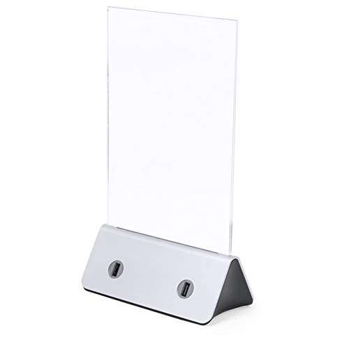 Horeca Fan Line® - 10.000 mAh Portable Power Bank, 4 x USB menú soporte múltiples advetising estación de carga de escritorio para cafeterías, restaurantes, bares…