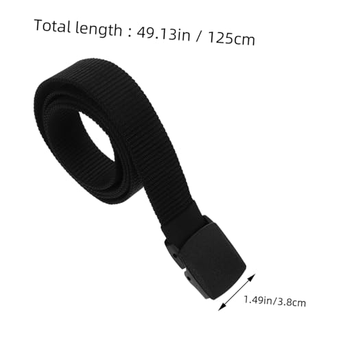 Nylon Belt for Men Casual Waist Belt Plastic Buckle Lightweight Breathable2