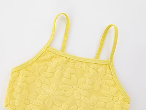 LIZENS Girls One Piece Swimwear Cut Out Floral Print 2-12Years Bow Beach Bathing Swimsuit3