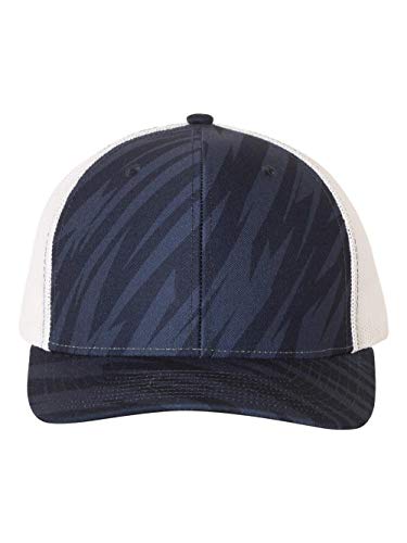 Image of Richardson 112P Patterned Snapback Trucker Hat - Custom Leather Patch Hat | No Minimals | Volume Tiered Pricing
