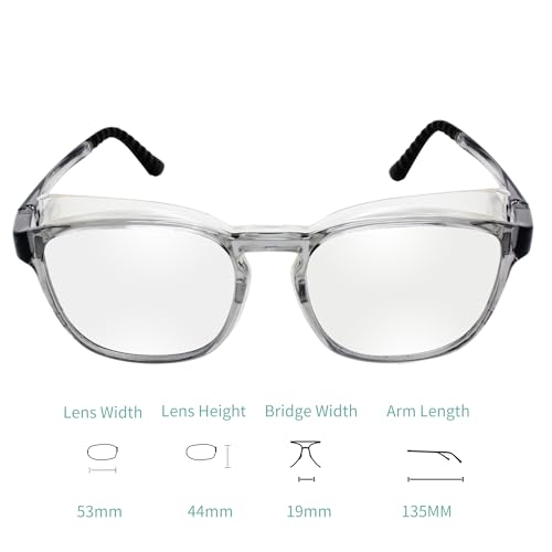 Image of Dry Eyes Glasses with Soft Silicone Moisture Chambers and Moisture Circulation Pad for Dry Eyes Symptoms(Grey)