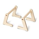 EdelKRAFT® Parallettes de madera – Minibarren Home extra alto – Parallet Calistenics Gimnasia Asiento en L